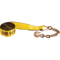 Winch Straps, Chain Anchor, 3" W x 30' L, 5400 lbs. (2450 kg) Working Load Limit Rock Safety Industrial Ltd