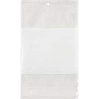 White Block Poly Bags, Reclosable, 9" x 6", 2 mils Rock Safety Industrial Ltd