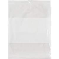 White Block Poly Bags, Reclosable, 10" x 8", 2 mils Rock Safety Industrial Ltd