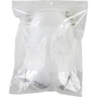 White Block Poly Bags, Reclosable, 10" x 8", 2 mils Rock Safety Industrial Ltd