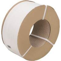 Strapping, Polypropylene, 1/2" W x 9900' L, White, Machine Grade Rock Safety Industrial Ltd