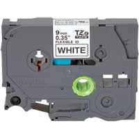 TZe Flexible Tape Cartridge, 9 mm x 26'/8 m, Black on White Rock Safety Industrial Ltd