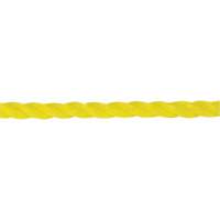 Corde jaune tress&eacute;e 1/4", Polypropyl&egrave;ne, 1300' Rock Safety Industrial Ltd