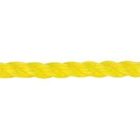 Corde jaune tress&eacute;e 3/8", Polypropyl&egrave;ne, 630' Rock Safety Industrial Ltd