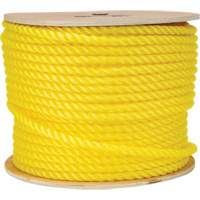 Corde jaune tress&eacute;e 1/2", Polypropyl&egrave;ne, 335' Rock Safety Industrial Ltd