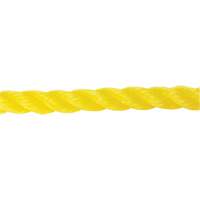 Corde jaune tress&eacute;e 5/8", Polypropyl&egrave;ne, 200' Rock Safety Industrial Ltd