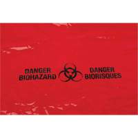 Waste Bags, Bio-Hazard, 50" L x 37" W, 2 mils Rock Safety Industrial Ltd