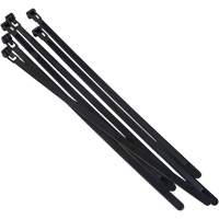 Attache-c&acirc;ble r&eacute;utilisable, Longueur 8", R&eacute;sistance &agrave; la traction 50 lb, Noir Rock Safety Industrial Ltd