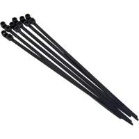 Attache-c&acirc;ble &agrave; visser, Longueur 8", R&eacute;sistance &agrave; la traction 50 lb, Noir Rock Safety Industrial Ltd