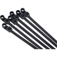 Attache-c&acirc;ble &agrave; visser, Longueur 8", R&eacute;sistance &agrave; la traction 50 lb, Noir Rock Safety Industrial Ltd
