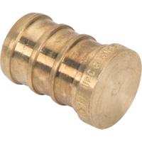 Capuchon de tuyau sans plomb, Tuyau, 1/2" dia., Laiton Rock Safety Industrial Ltd