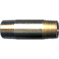 Long Pipe Nipple, Brass, 1/4", NPT x NPT Rock Safety Industrial Ltd