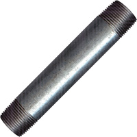 Long Pipe Nipple, Galvanized, 1/2", NPT x NPT Rock Safety Industrial Ltd