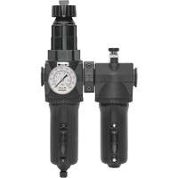 Manual Drain Filter, Regulator & Lubricator with Metal Bowl & Gauge Modulair 400, 1/2" NPT Rock Safety Industrial Ltd