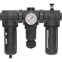 Filtre, d&eacute;tendeur & lubrificateur Modulair 400 avec drain manuel & bol standard, 3/4" NPTF Rock Safety Industrial Ltd