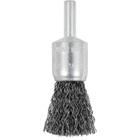 Brosse &agrave; fils cr&ecirc;p&eacute;s mont&eacute;e sur mandrin E050-12, 1/2", Fils 0,012", Tige 1/4" Rock Safety Industrial Ltd