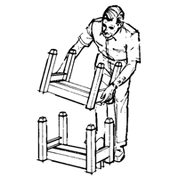 Portable Stacking Racks, 12" W x 16" D, 2500 lbs. Capacity Rock Safety Industrial Ltd