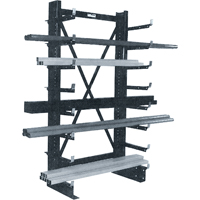 Single-sided Minitree&reg; Cantilever Rack, 36" W x 76-3/16" H Rock Safety Industrial Ltd