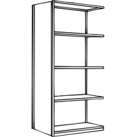 Interlok Shelving Unit, Steel, Boltless, 800 lbs. Capacity, 36" W x 100" H x 24" D Rock Safety Industrial Ltd