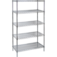 &eacute;tag&egrave;res robustes en treillis chromat&eacute;, Tiers 5, 36" la x 74" h x 24" p Rock Safety Industrial Ltd