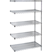 &eacute;tag&egrave;res robustes en treillis chromat&eacute;, Ensemble Ajout, Tiers 5, 36" la x 74" h x 18" p Rock Safety Industrial Ltd
