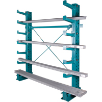 Cantilever Bar-Stock Racking - Light-Duty, Single Sided, 12" Arm, 75" H Rock Safety Industrial Ltd