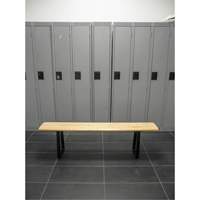 Banc pour vestiaire, Bois, 72" lo x 9-1/2" la x 16-1/2" h Rock Safety Industrial Ltd