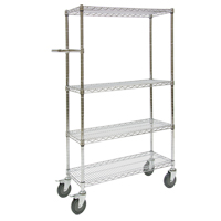 Push Cart, Chrome Plated, 30" x 60" x 14", 800 lbs. Capacity Rock Safety Industrial Ltd
