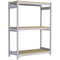 Wide Span Record Storage Shelving, Steel, 3 Shelves, 42" W x 18" D x 60" H Rock Safety Industrial Ltd
