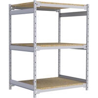 Wide Span Record Storage Shelving, Steel, 3 Shelves, 42" W x 32" D x 60" H Rock Safety Industrial Ltd