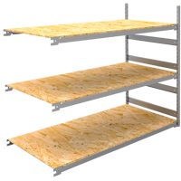 Wide Span Record Storage Shelving, Steel, 3 Shelves, 72" W x 32" D x 60" H, Add-On Kit Rock Safety Industrial Ltd