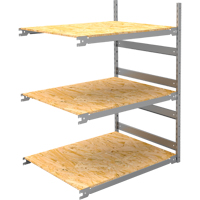 Wide Span Record Storage Shelving, Steel, 3 Shelves, 42" W x 32" D x 60" H, Add-On Kit Rock Safety Industrial Ltd