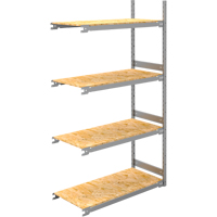 &eacute;tag&egrave;re-classeur de grande largeur, Acier, 4 Tablettes, 42" la x 18" p x 84" h, Ensemble Ajout Rock Safety Industrial Ltd
