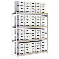 Wide Span Record Storage Shelving, Steel, 4 Shelves, 72" W x 18" D x 84" H, Add-On Kit Rock Safety Industrial Ltd