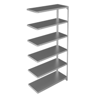 Shelving Unit, Galvanized Steel, Slotted Angle, 400 lbs. Capacity, 36" W x 72" H x 15" D Rock Safety Industrial Ltd