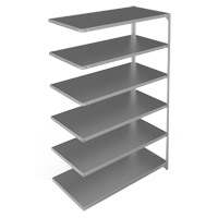Shelving Unit, Galvanized Steel, Slotted Angle, 275 lbs. Capacity, 48" W x 72" H x 24" D Rock Safety Industrial Ltd