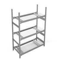 Wide Span Storage Shelving, Steel, Boltless, 1340 lbs. Capacity, 42" W x 60" H x 18" D Rock Safety Industrial Ltd