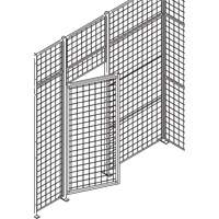 Porte basculante standard pour cloison en treillis m&eacute;tallique, 3' la x 7' h Rock Safety Industrial Ltd