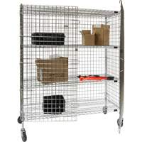 Security Cart, Chrome Plated, 60" x 69" x 24", 500 lbs. Capacity Rock Safety Industrial Ltd