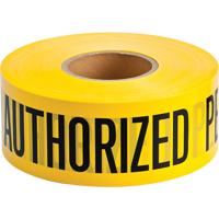 Barricade Tape, English, 3" W x 1000' L, 2 mils, Black on Yellow Rock Safety Industrial Ltd