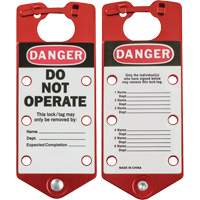 Moraillons de verrouillage &eacute;tiquet&eacute;s, Rouge Rock Safety Industrial Ltd