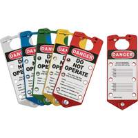 Moraillons de verrouillage &eacute;tiquet&eacute;s, Bleu/Vert/Rouge/Argent/Jaune Rock Safety Industrial Ltd