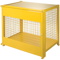 Armoires pour cylindres &agrave; gaz, nbre de bouteilles: 6, 44" , 30" , 37" , Jaune Rock Safety Industrial Ltd