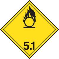 TDG Shipping Labels, Class 5.1, Oxidizing Substances, Paper Rock Safety Industrial Ltd