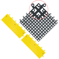 Carrelage no 560 ErgoDeck , PVC, 1-1/2' la c, 1-1/2' lo, 7/8" &eacute;paisseur, Noir Rock Safety Industrial Ltd