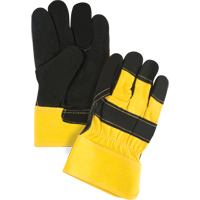 Gants d'ajusteur doubl&eacute;s pour l'hiver &agrave; chaleur sup&eacute;rieure, Grand, Paume en Cuir de vache refendu, Doublure en Thinsulate Rock Safety Industrial Ltd