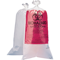 Hazardous Waste Disposal Bags, Bio-Hazard, 36" L x 24" W, 1.5 mils, 75.7 L (20 Gal.) Capacity Rock Safety Industrial Ltd