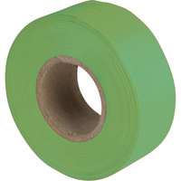 Flagging Tape, 1.1875" W x 150' L, Fluorescent Green Rock Safety Industrial Ltd