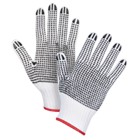 Double-Sided Dotted String Knit Gloves, Poly/Cotton, Double Sided, 7 Gauge, Small Rock Safety Industrial Ltd