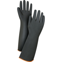 Heavyweight Chemical-Handling Gloves, Size Large/9, 18" L, Rubber Latex, 30-mil Rock Safety Industrial Ltd